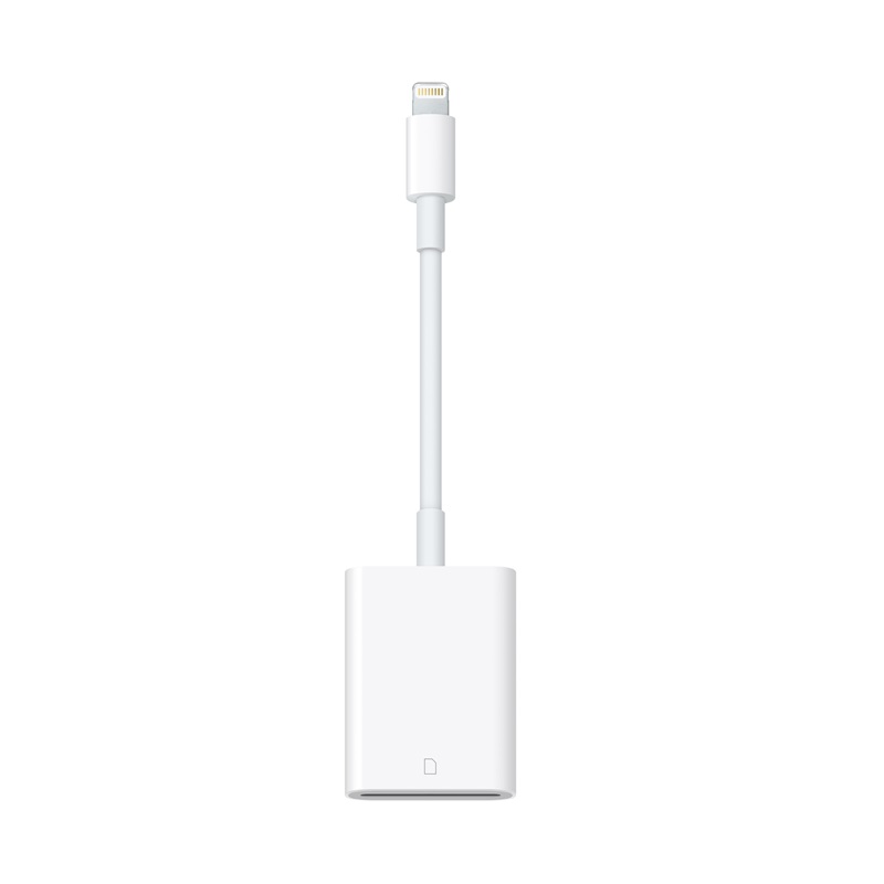 Apple A1595 Lightning to SD Card Camera Reader Power Cord Cable Wire Converter Tip Plug Genuine Original