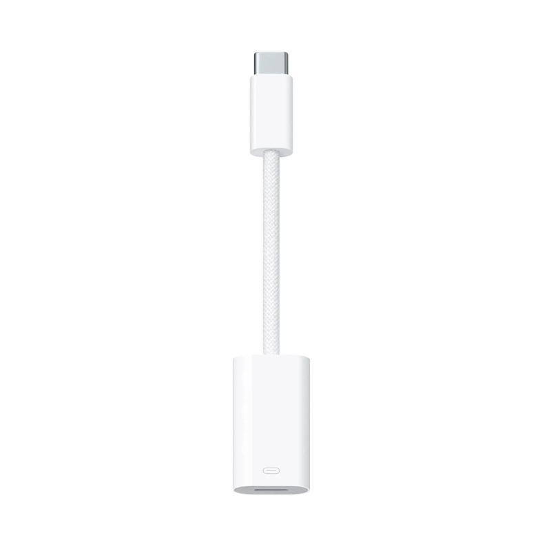 Apple MUQX3ZM/A USB C to Mfi Power Cord Cable Wire Converter Tip Plug