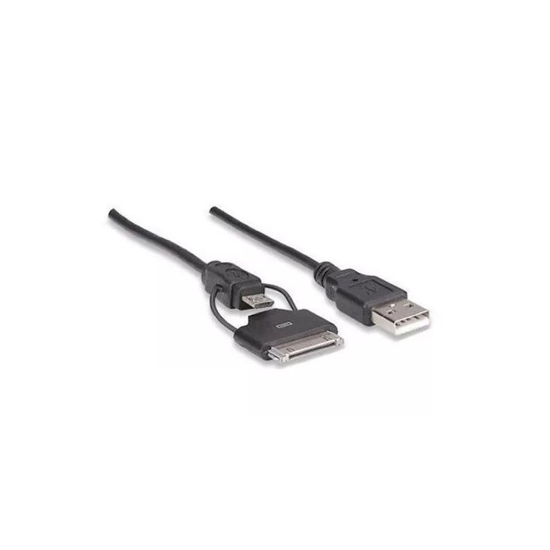 iLynk 393720 30-Pin + USB Micro B Power Cord Cable Wire iPhone iPod
